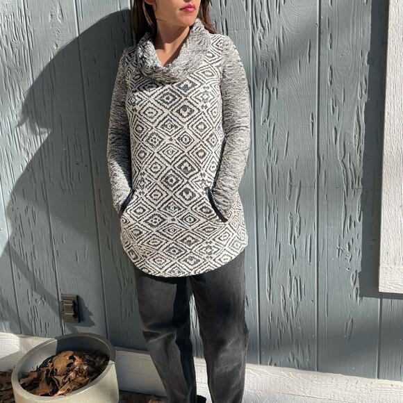 Multi Cowl-Neck Sweater XS 100% Cotton - Picture 2 of 6